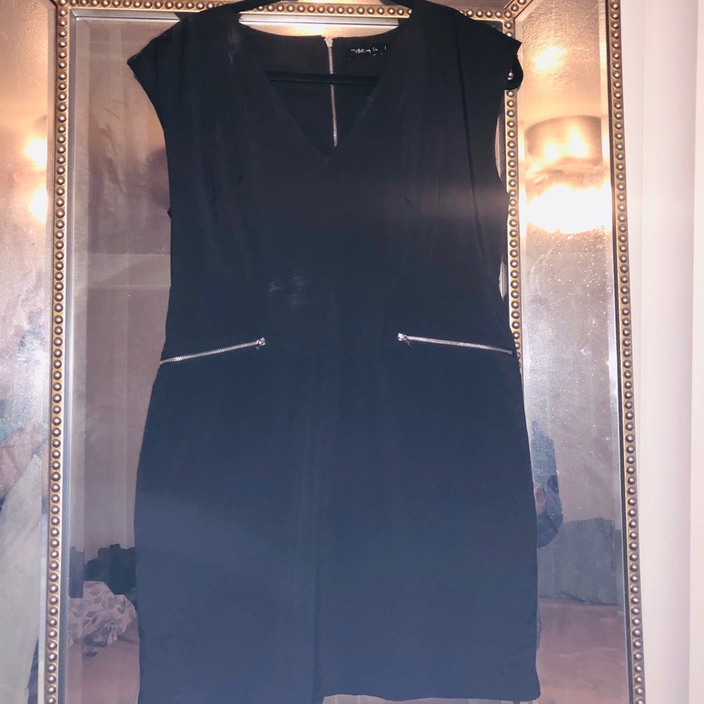 Black mini dress